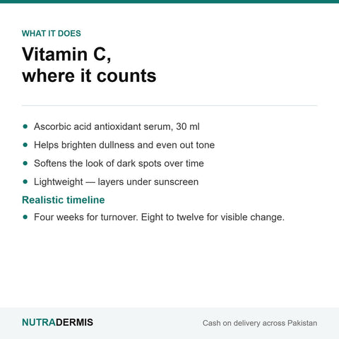MED-C Vitamin C Serum — what it does and realistic timeline